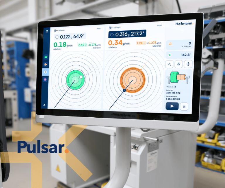 Messsoftware "Pulsar" für Auswuchtmaschinen